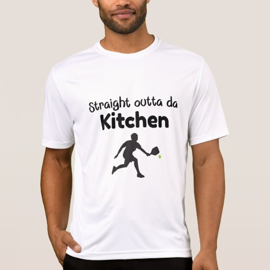 Straight Outta Da Kitchen – Pickleball Humor T-shirt (Voorkant)