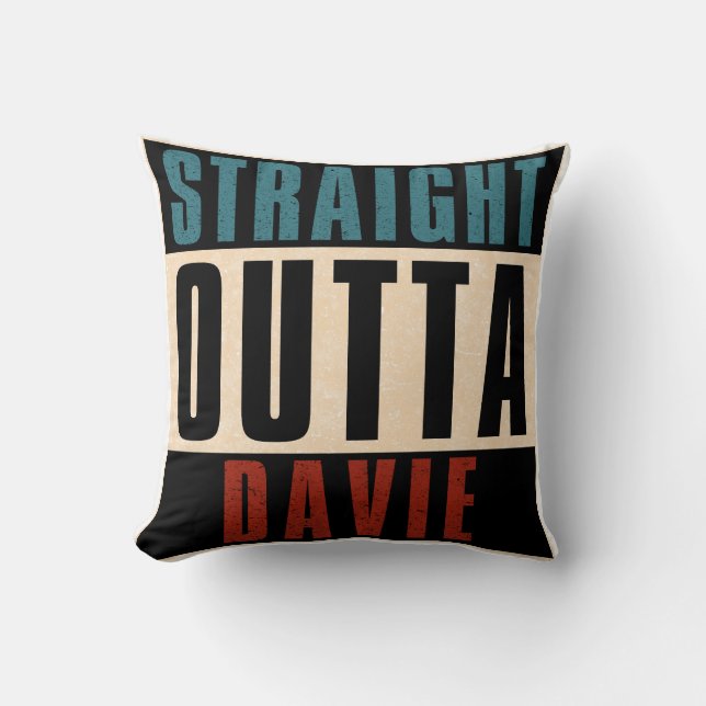 Straight Outta Davie Florida FL Kussen (Voorkant)