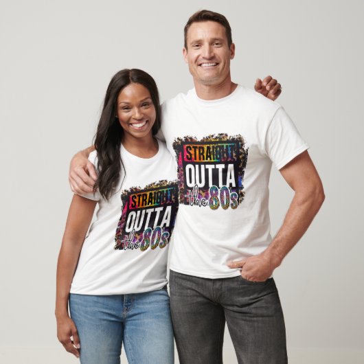 Straight Outta de 80s waar ik van hou... de 80s T-shirt (Unisex)