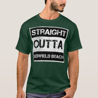 Straight Outta Deerfield Beach stad Florida Vintag T-shirt