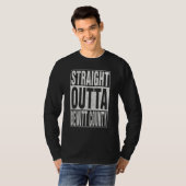 STRAIGHT OUTTA DEWITT COUNTY Cool Home Quote T-shirt (Voorkant volledig)