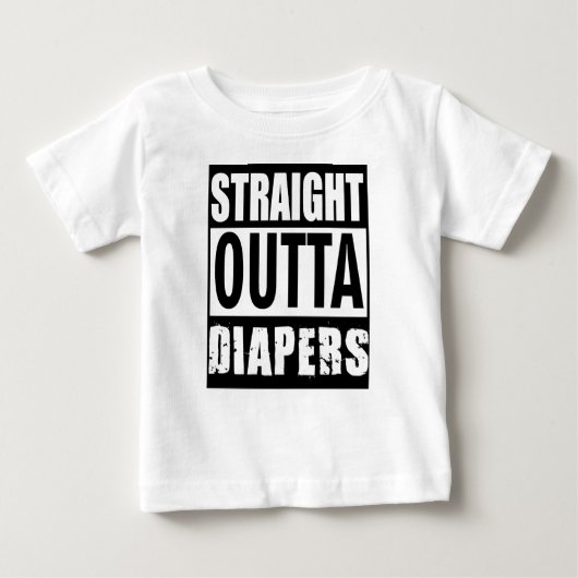 Straight Outta Diapers, Toddler T-shirt (Voorkant)