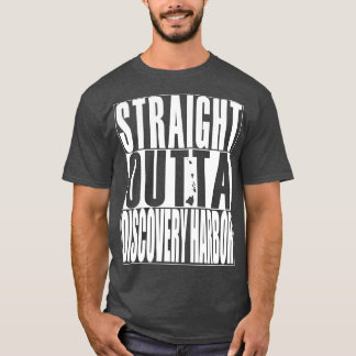 Straight Outta Discovery Harbor Hawaii White Ink B T-shirt