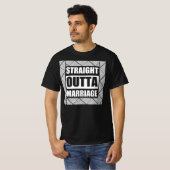Straight Outta Divorce Party Squad Party Squad T-shirt (Voorkant volledig)