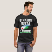 Straight Outta Djibouti Flag T-shirt (Voorkant volledig)