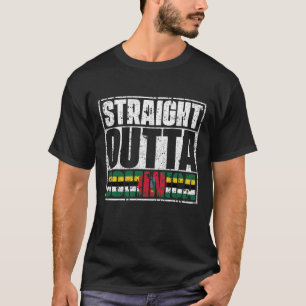 Straight Outta Dominica Flag T-shirt