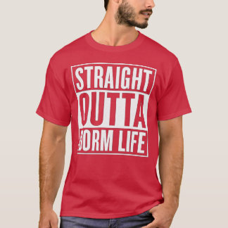 Straight Outta Dorm Life Afstuderen T-shirt