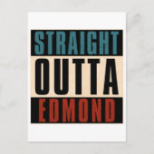 Straight Outta Edmond Oklahoma OK Briefkaart (Voorkant)
