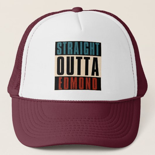Straight Outta Edmond Oklahoma OK Trucker Pet (Voorkant)