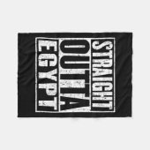 Straight Outta Egypt  Distress Fleece Deken (Voorkant (Horizontaal))