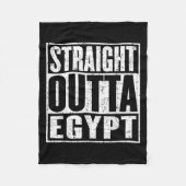 Straight Outta Egypt  Distress Fleece Deken (Voorkant)