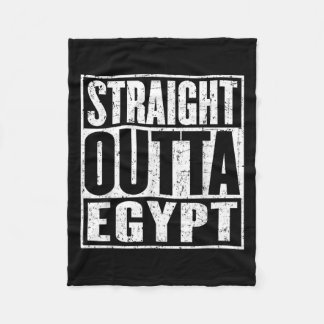 Straight Outta Egypt Distress Fleece Deken