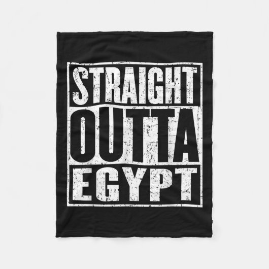 Straight Outta Egypt  Distress Fleece Deken (Voorkant)