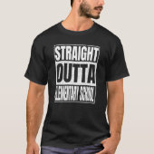 Straight Outta Elementary School Class Of School G T-shirt (Voorkant)