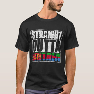 Straight Outta Eritrea Flag T-shirt