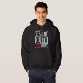 Straight Outta Eye Surgery Glaucoma Eyes Cataract Hoodie (Voorkant volledig)
