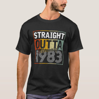 Straight Outta February 1983 Men Women Vintage 39T T-shirt