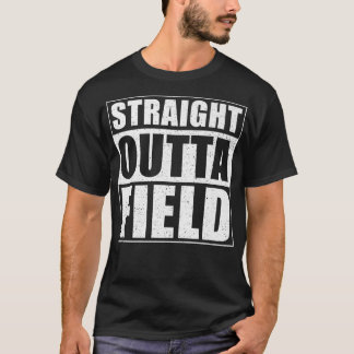 Straight Outta Field grappige Harvest Farmer T-shirt