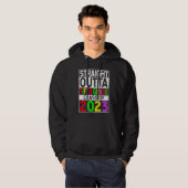 Straight Outta Fifth Grade 2023 Graduation 5th Gra Hoodie (Voorkant volledig)