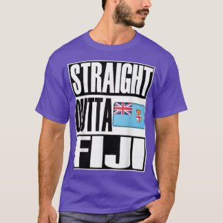 Straight Outta Fiji Gift Flag Pride T- T-shirt
