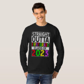 Straight Outta First Grade 2023 Graduation 1st Gra T-shirt (Voorkant volledig)