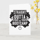 Straight Outta Fitness gym Workout  Kaart (Gele Bloem)