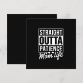 Straight Outta Geduld - Het Leven van de Moeder Bedankkaart (Voorkant / Achterkant)