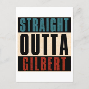Straight Outta Gilbert Arizona AZ Briefkaart