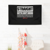 Straight Outta Gods Word John 3 16 Jesus Christeli Spandoek (Insitu)