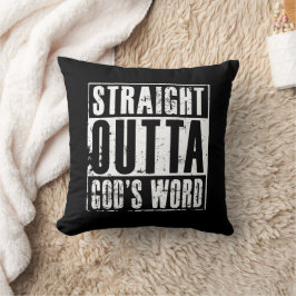 Straight Outta God's Word Kussen