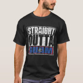 Straight Outta Guam Flag T-shirt (Voorkant)