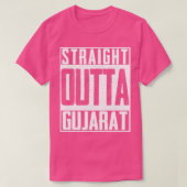 Straight Outta Gujarat India Indian Cricket T-shirt (Design voorkant)