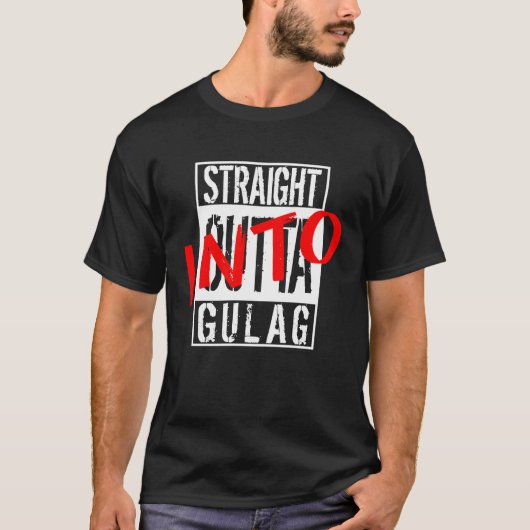 Straight Outta Gulag Warzone Duty Call Gamer T-shirt (Voorkant)