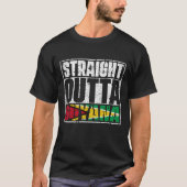 Straight Outta Guyana-vlag T-shirt (Voorkant)