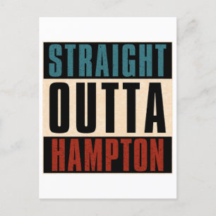 Straight Outta Hampton Virginia VA Briefkaart