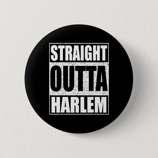 Straight Outta Harlem Ronde Button 5,7 Cm (Voorkant)