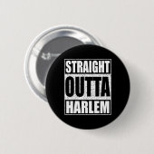 Straight Outta Harlem Ronde Button 5,7 Cm (Voorkant /achterkant)
