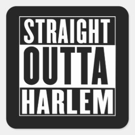 Straight Outta Harlem Vierkante Sticker