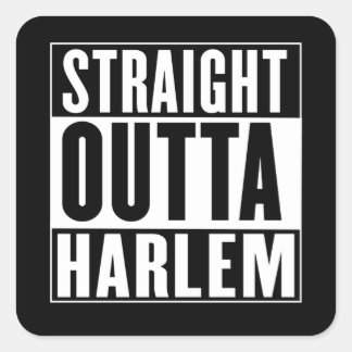Straight Outta Harlem Vierkante Sticker
