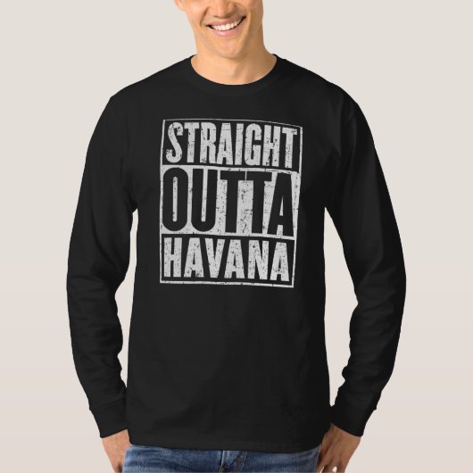 Straight Outta Havana Distress T-shirt (Voorkant)