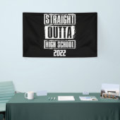Straight Outta High School 2022 Afstuderen Spandoek (Beurs)