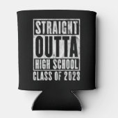 Straight Outta High School 2023 Verdrukte Versie Blikjeskoeler (Achterkant)