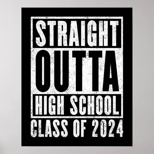 Straight Outta High School 2024 (noodlijdend) Poster (Voorkant)