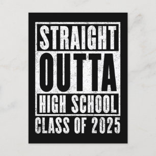 Straight Outta High School 2025 (noodlijdend) Briefkaart