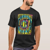 Straight Outta High School Afstuderen 2023 Hem T-shirt (Voorkant)