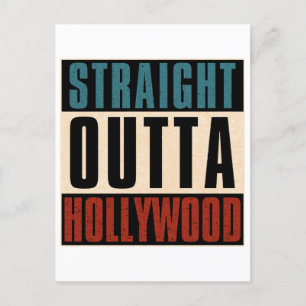 Straight Outta Hollywood Florida Verenigde Staten Briefkaart