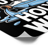 Straight Outta Holy Water Christian Faith Funny Je Poster (Hoek)