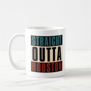 Straight Outta Houston Texas TX Verenigde Staten Koffiemok