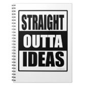 Straight Outta Ideas Funny Creatitivity-slogan Notitieboek (Voorkant)