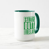 Straight Outta Ierland St. Patricks Day Iers Mok (Voorkant rechts)